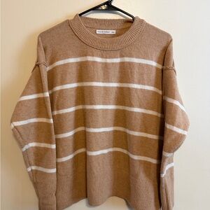 moon & madison Camel Knit Top